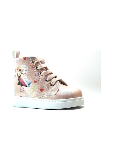 Onlo Ayakkabı Fr.0223 Pudra Fermuarlı Kız Çocuk Bebek Bot Pudra