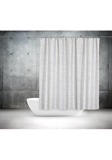 Tropik Banyo Duş Perdesi 3182 Model Çift Kanat 2X110X200Cm Çok Renkli