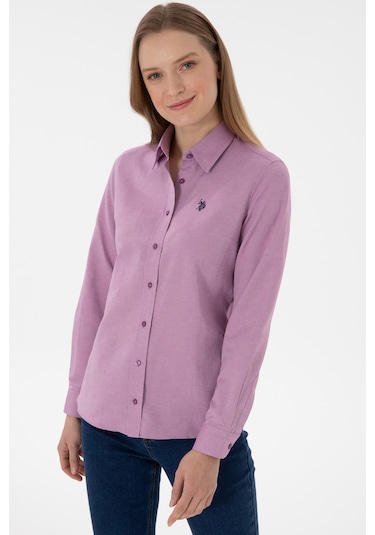 U.s. Polo Assn. Kadın Menekşe Gömlek Basic 50307726-vr037 Menekse
