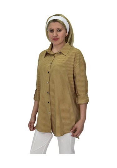 Kadın Gofre Gömlek Bgl-st03697 001