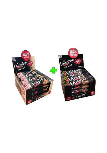Crunchy Mıdı 40g Fıstıkezmeli Proteinlibar+ Power Mıdı 38g Bademl Proteinbar 32 Adet