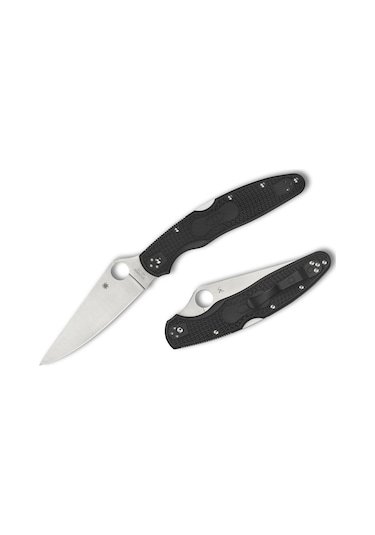 Spyderco Police 4 Black Lightweight Vg10 Plainedge Kamp Çakı Siyah