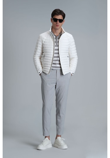 Lufian Erkek Hery Smart Chino Slim Fit Pantolon 111190318 Gri