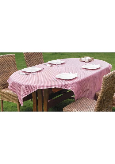 Pötikare Piknik Örtüsü - Masa Örtüsü- Sofra Bezi 160 160 Cm Kırmızı