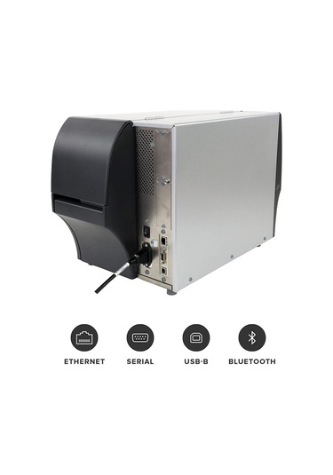 Zebra ZEB-ZT41142 Thermal + Seri + USB + Ethernet + Bluetooth Endüstriyel Barkod Yazıcı