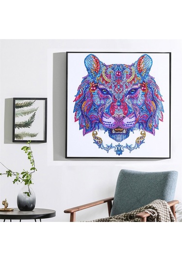 Monyee 30x30cm Yarı Tamamlanmış Özel Şekil Elmas Boyama, Ev Dekorasyonu İçin Dıy El Sanatı Seti Diğer