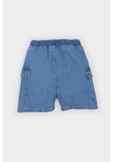 Defacto Beli Lastikli Cepli Jean Şort Erkek Bebek B6750A524SM Mavi Defacto Beli Lastikli Cepli Jean Şort Erkek Bebek B6750A524SM Mavi