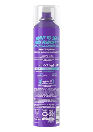 Aussie Instant Freeze Güçlü Tutuş Saç Spreyi No:4 283gr