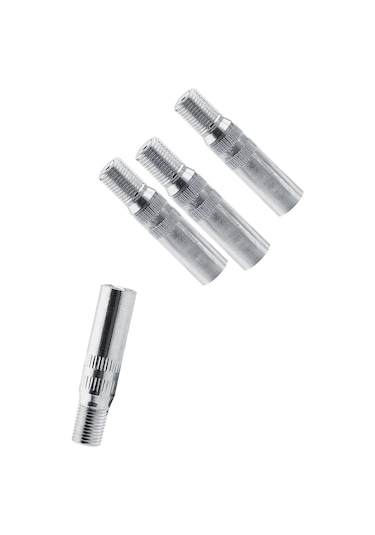 Yaleker Oto Lastik Valfi Metal Uzatma Kapağı 4 Adet - Krom Kaplama Bakır, Basınç Kontrolü Kolay,  Valfi Korur