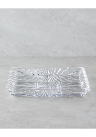 English Home Aura Cam Sunumluk 33x31x4 Cm Şeffaf Şeffaf