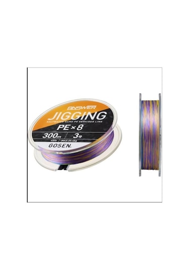 Gosen Jigging Answer Pe 8 Örgü 150 Mt. Multi Color İp Misina 0.6 Pe 20lb 0.12mm