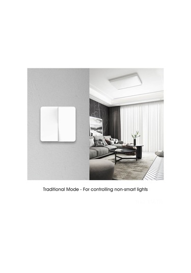 Ximistore9 Xiaomi Mijia Beyaz Üçlü Anahtarlı Duvar Şalteri, Geleneksel Ve Akıllı Aydınlatma Kontrolü İçin İdeal