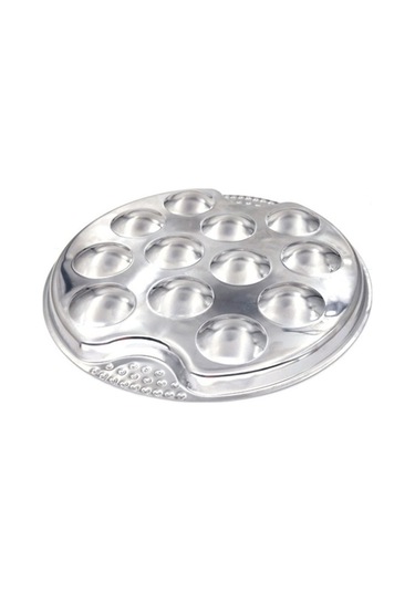 Trendooze Set Salyangoz Salyangoz Plaka Paslanmaz Izgara Gümüş Escargot Çelik Aleti Qi Gümüş