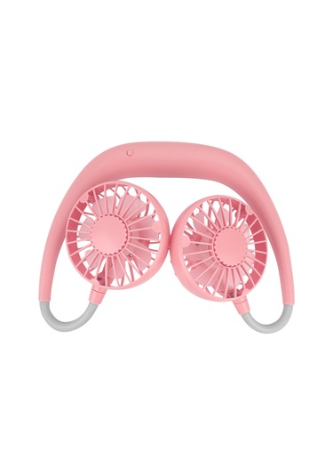 Vkemall Taşınabilir El Mini Kişisel Usb Şarj Edilebilir Boyun Fanı, 3 Hızlı Renkli Işık