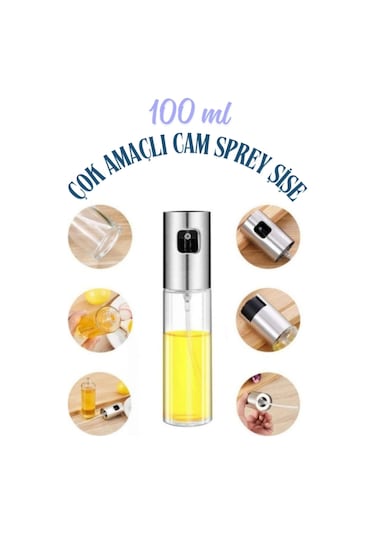 100 Ml Çok Amaçlı Spreyli Cam Şişe Sarı Diğer