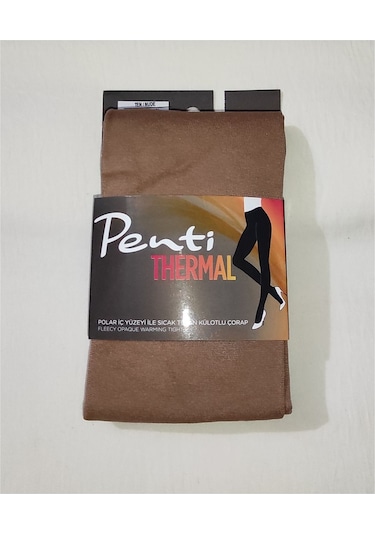 Penti Termal Kadın Ten Renki Içi Polar Kışlık Esnek Külotlu Çorap 001