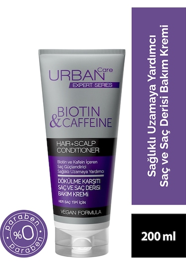 Urban Care Biotin ve Kafeinli Saç Kökü Güçlendirici Dökülme Karşıtı Saç Derisi Bakım Kremi 200 ML