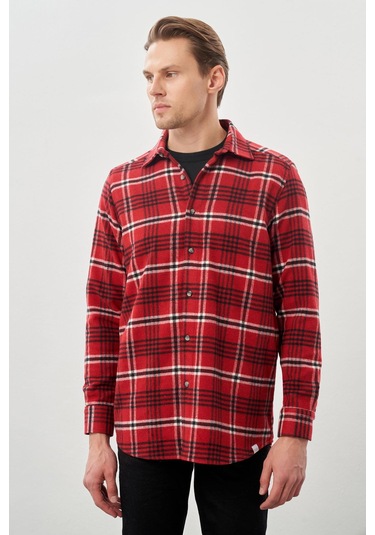 Açık Kırmızı Yünlü Ekose Desen Yumuşak Yaka Cepsiz Uzun Kol Casual Comfort Fit Gömlek 1004245227 Açık Kırmızı Açık Kırmızı Yünlü Ekose Desen Yumuşak Yaka Cepsiz Uzun Kol Casual Comfort Fit Gömlek 1004245227 Açık Kırmızı