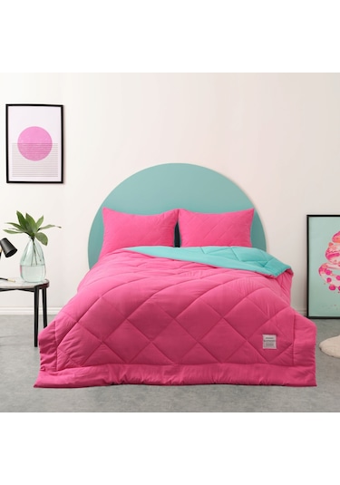 Karaca Home Smart Comfort Raspberry Çift Kişilik Yorgan Seti Fuşya