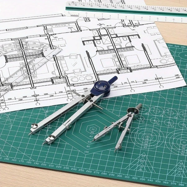 Wangxi Kırmızı 13 Parça Profesyonel Geometri Seti, Mühendisler İçin Metal Pergel Ve Çizim Araçları