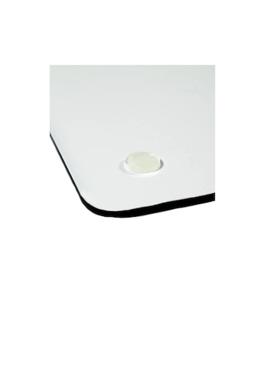 Cam Kesme Tahtası Sofra & Mutfak Kesme Tahtası Sunum Tahtası Cam Doğrama Tahtası Sunumluk Beyaz - Mavi