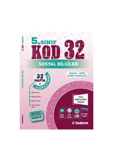 5.sınıf Sosyal Bilgiler Kod 32