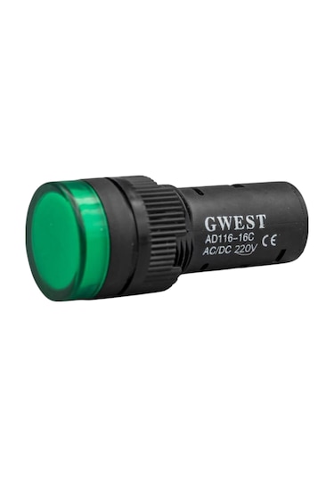 Gwest 16 - Y Led Sinyal 220v. Ac-dc Yeşil 20 Adet