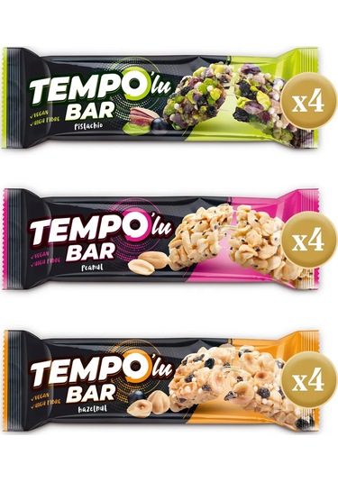 Tempolu Bar Karma Kutu X 12 Adet 3 Çeşit