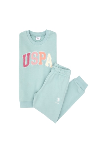 U.s. Polo Assn. Kız Çocuk Su Yeşili Pijama Takım 50318952-vr048 Su Yesılı