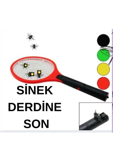 Sinek Öldürücü Fiş Şarjlı Sinek Öldürücü Raket