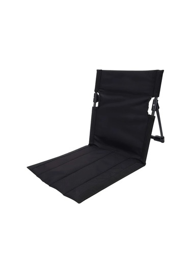 Dashanshop 1 Adet Siyah Ultra Hafif Tasinabilir Katlanir Sandalye Kamp Plaj Bahce Icin Oxford Bez Aluminyum Boru Siyah