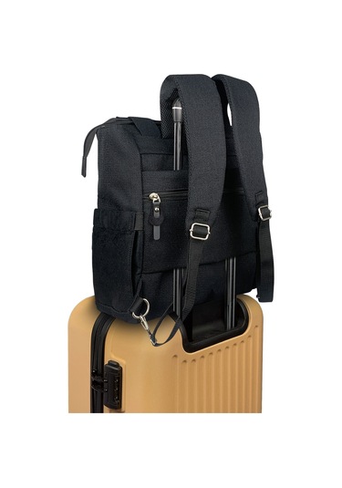 Stylo Platinum 2 In 1 Anne Bebek Bakım Sırt Ve Omuz Çantası S Siyah