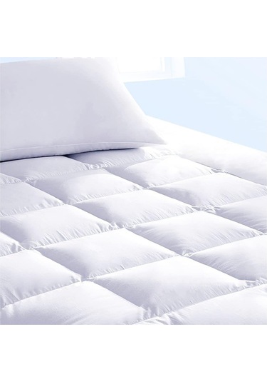 %100 Pamuklu Kapitone Fitted Full Kenar Su Sıvı Geçirmez Yatak Koruyucu