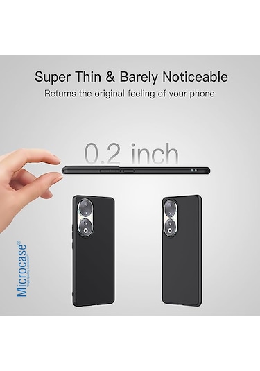 Honor 90 Elektrocase Serisi Silikon Kılıf - Siyah Al3340