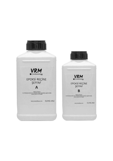 VRM Şeffaf Epoksi Döküm Reçinesi 5 KG