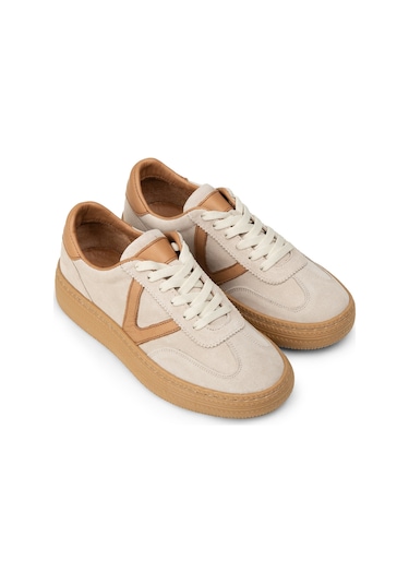 Deery Kadın Hakiki Süet Bej Sneaker Ayakkabı - N0170zbejc01
