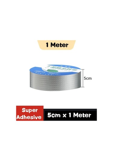 10m Anti Sızıntı Su Geçirmez Bant Çatı Sızdırmaz Yüksek Sıcaklık Dayanımı Borular Duvar Kaçak Etiket Süper Yapışkanlı Kanal Sabitleme Bandı 5cm 1m