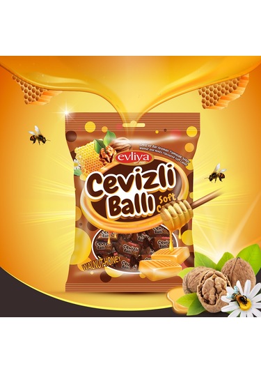 Evliya Şekerleme Ceviz Ve Bal Aromalı Yumuşak Şeker 350 G