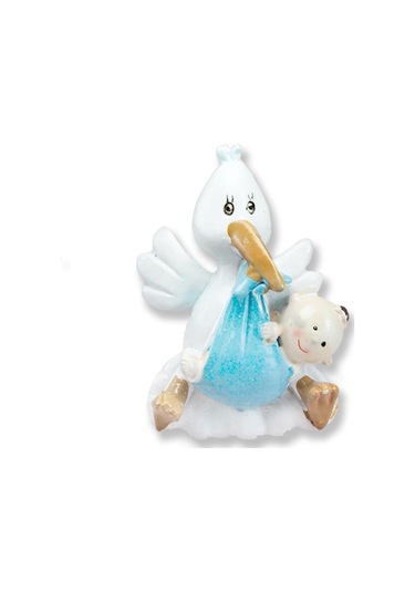 Mutluadim 12 Adet Gagasında Bebek Taşıyan Leylek Biblo