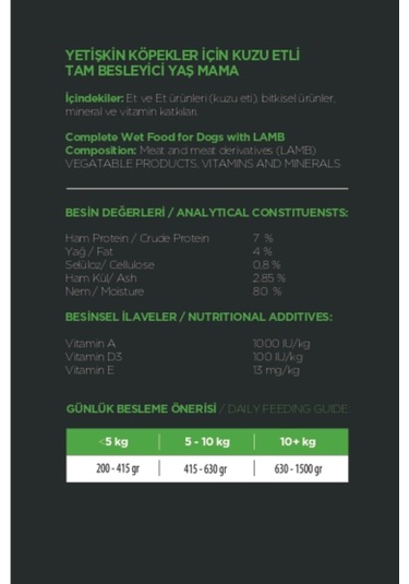 Propaw Kuzu Parça Etli Jöleli Premium Tahılsız Yetişkin Köpek Maması 12 x 415 G