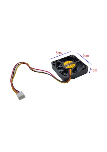 5cm 12v 3 Pinli Fan 5cmx5cmx1cm 12v 5cm Fan
