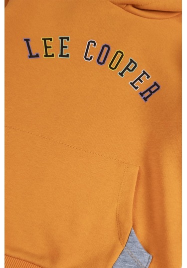 Lee Cooper Brian Erkek Çocuk Kapüşonlu Sweatshirt Turuncu-20713 Turuncu