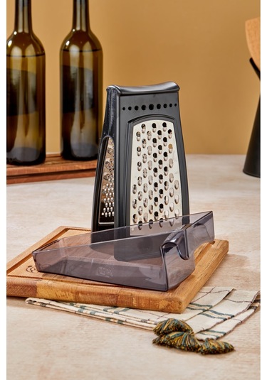 Cooker Lüx Model Hazneli Paslanmaz Çelik Rende Ckr3379-siyah Beyaz