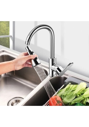 Metalik Musluk Başlığı 3 Fonksiyon