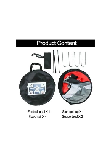 Jialan Katlanabilir Futbol Golü Naylon Futbol Golü Çocuklar Ve Siyah Yc Siyah