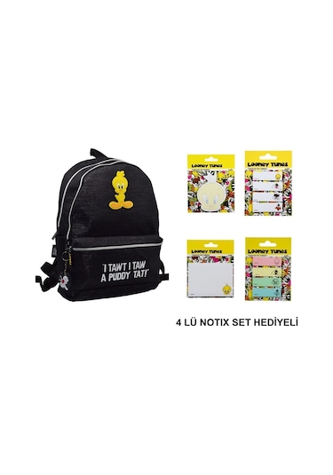 Tweety Sırt Çantası 4lü Notıx Set Hediyeli Çok Renkli