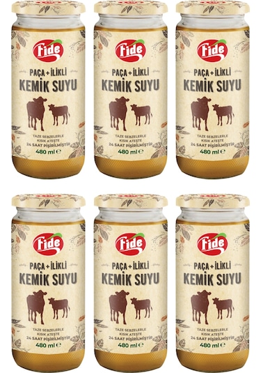 Fide Paça + İlikli Kemik Suyu 6 x 480 ML