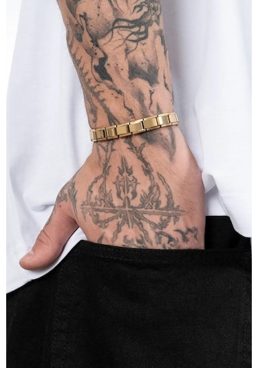 İtalyan Nomination Yazısız Düz Charm Çelik Bileklik Scb26 Sarı