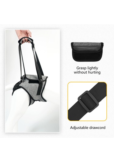 Wezone Yaşlı Ve Engelli Köpekler İçin Destekli Yürüyüş Askısı - Rahat Ve Ayarlanabilir Xl Boy Gri Tasarım Gri