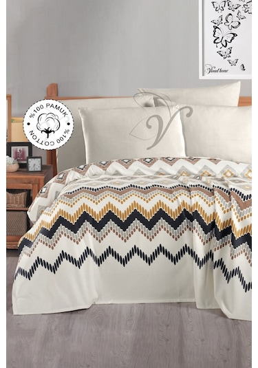 Vionel Home Coza 8 Farklı Desenli Pamuklu Çift Kişilik Baskılı Pike Çok Renkli